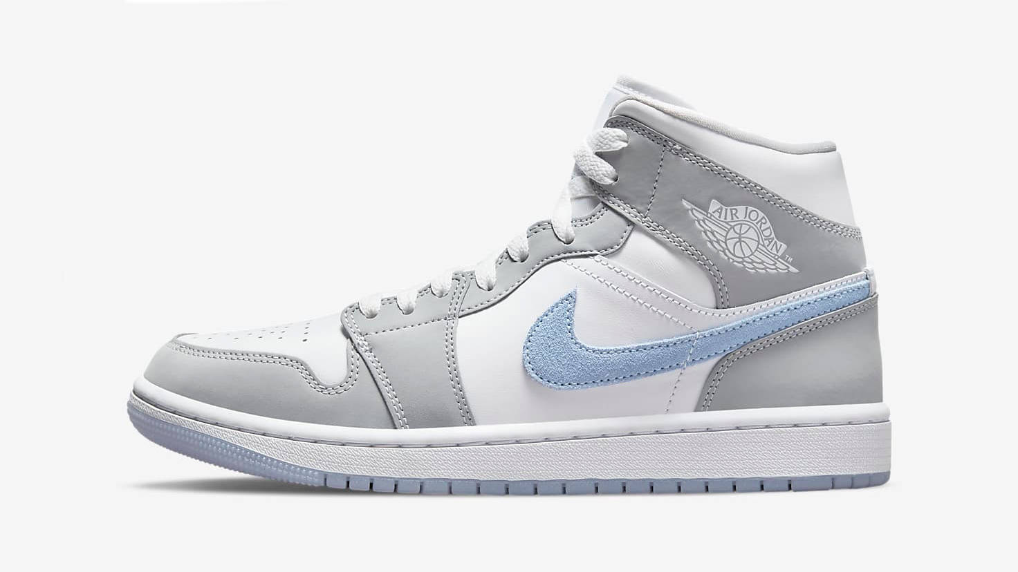 air jordan 1 mid white blue wolf grey