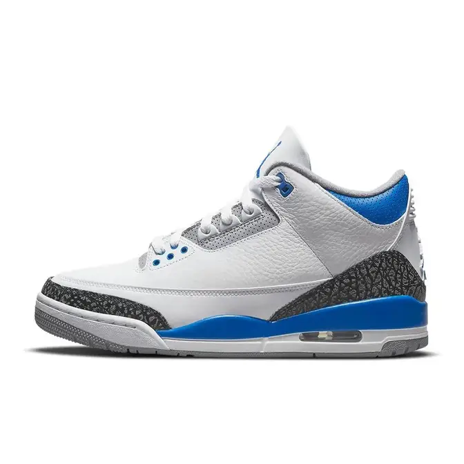 Air jordan 3 deals white and blue