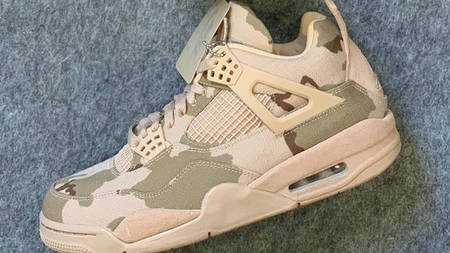 The Aleali May x Air Jordan 4 Is Disguised with Desert Camouflage The Aleali May x Air Jordan 4 Is Disguised with Desert Camouflage