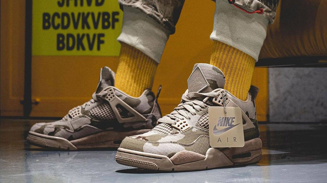 camo jordan 4s