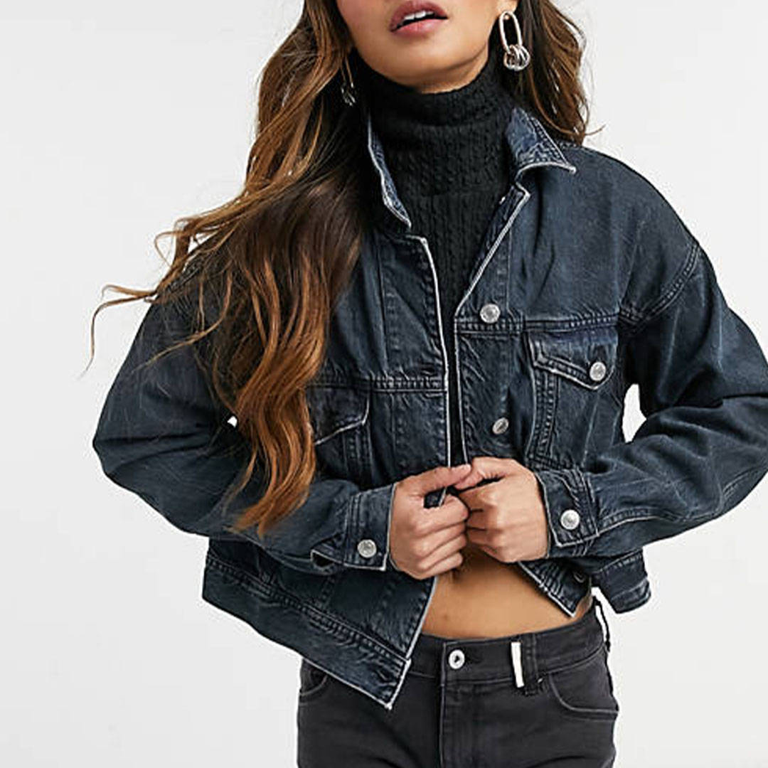 American Eagle denim jacket in dark wash