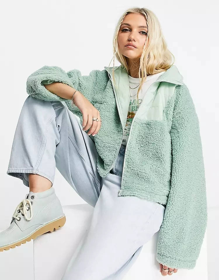 Fleece jacket asos best sale