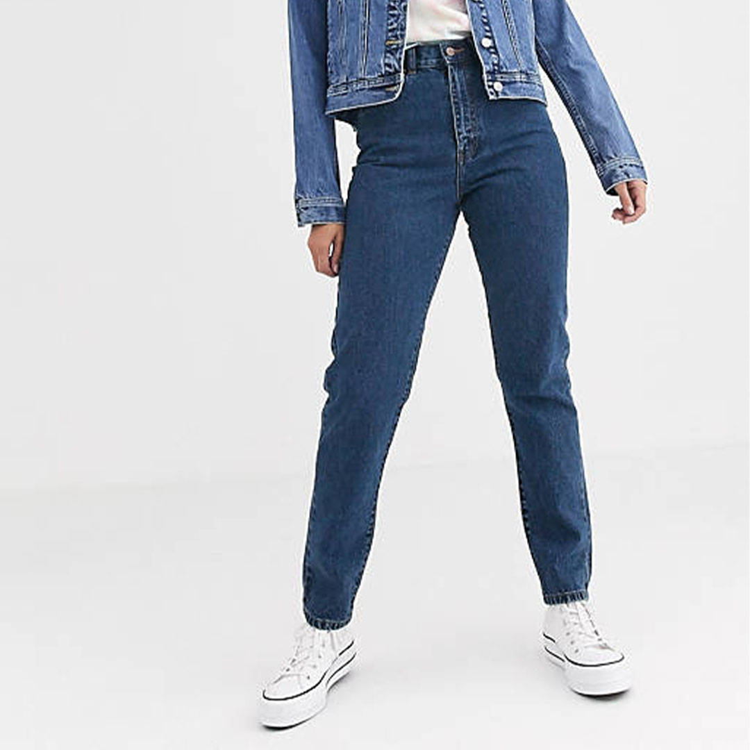 ASOS Dr Denim Nora high rise mom jeans