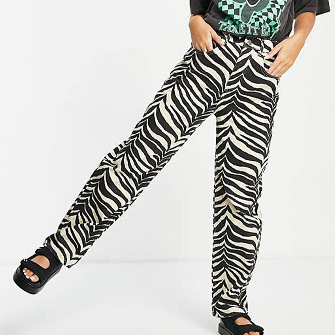 ASOS Zebra Print Co-ord trousers