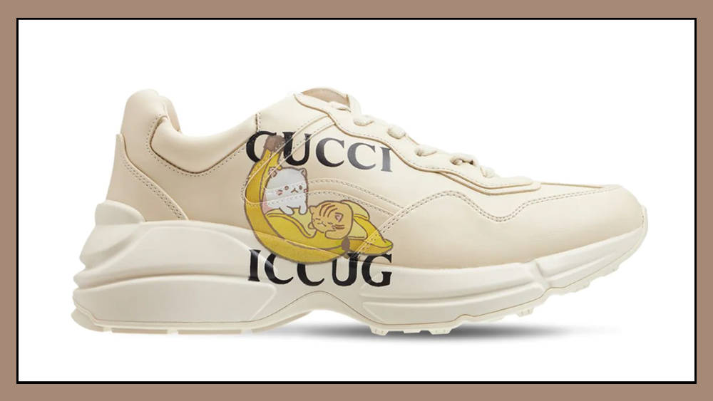 Bananya x Gucci Rhyton Ivory