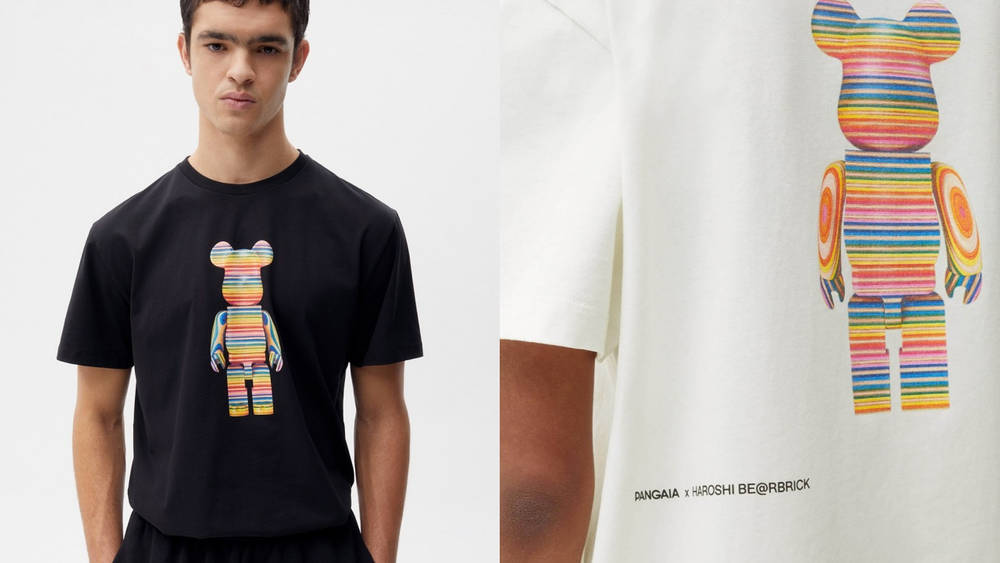 Image via Haroshi x PANGAIA Haroshi x PANGAIA Reunify for a BE@RBRICK Themed Capsule Collection