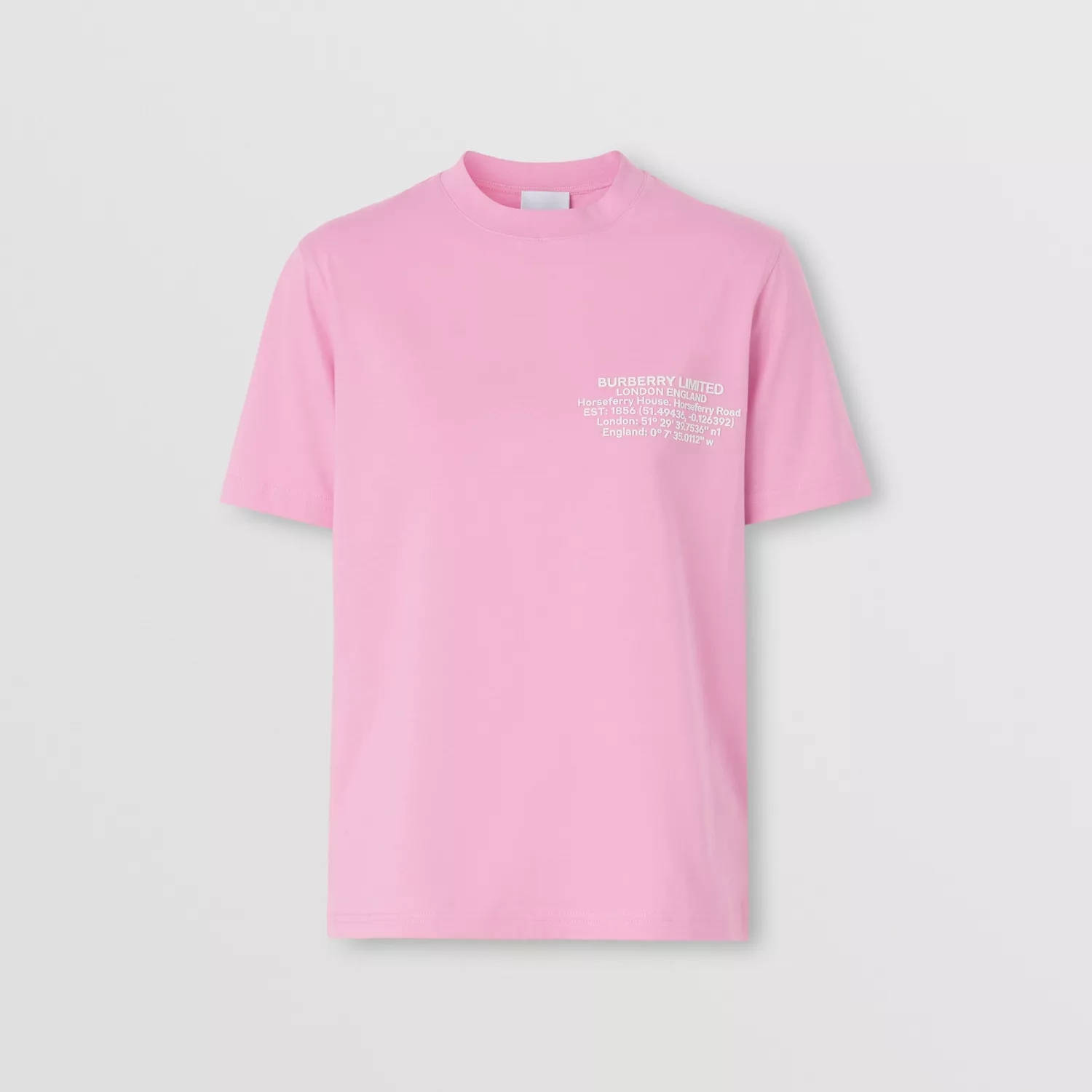 Burberry Location Print Cotton T-shirt