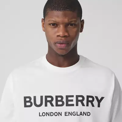 Burberry Logo Print Cotton T-shirt 80260171 Detail