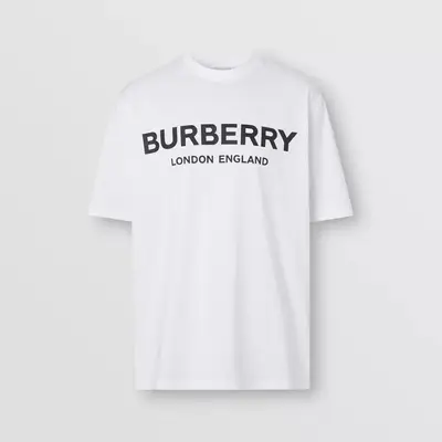Burberry Logo Print Cotton T-shirt 80260171 Front