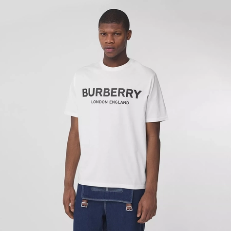 Burberry Logo Print Cotton T-shirt 80260171