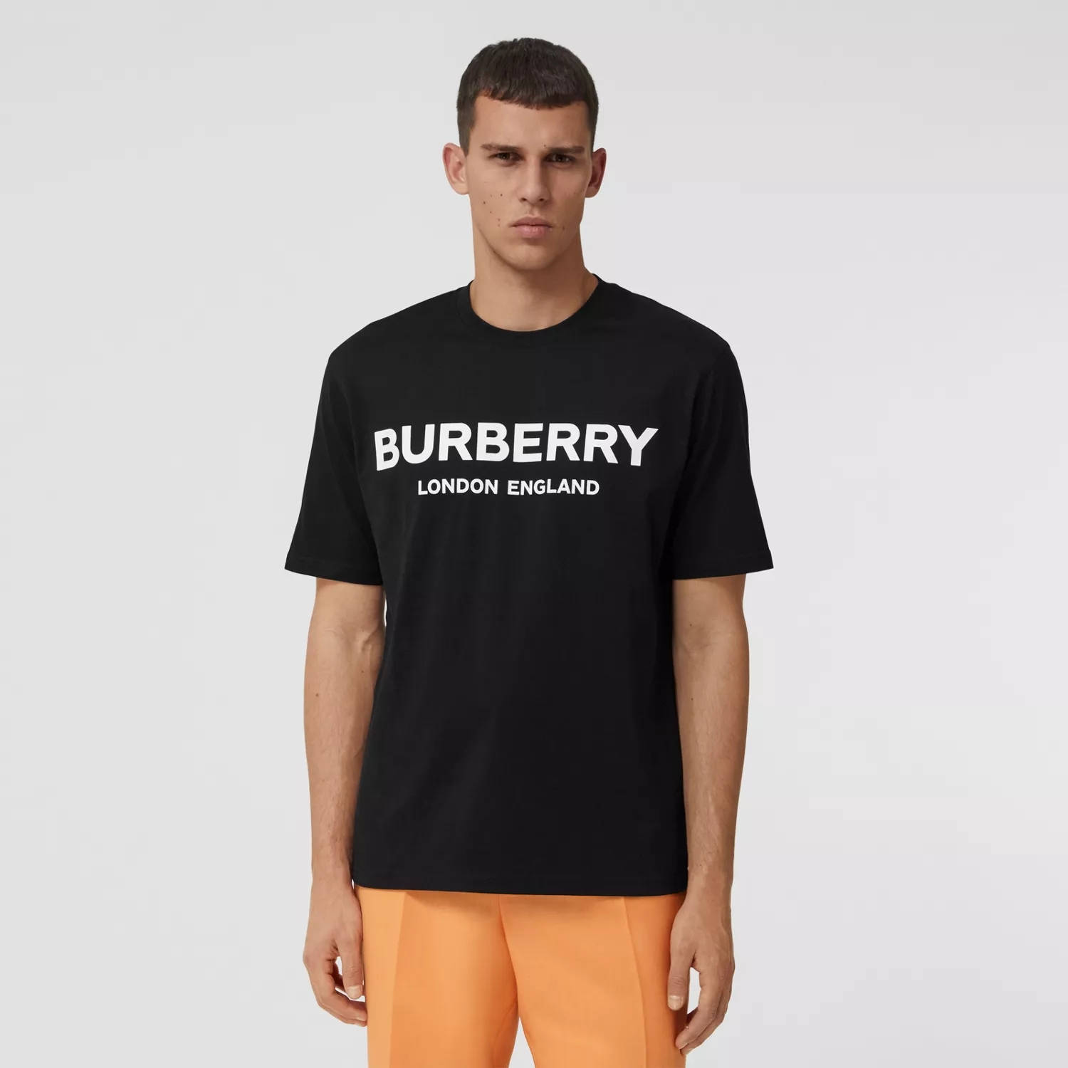 Burberry Logo Print Cotton T-shirt