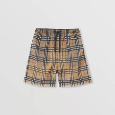 Burberry Vintage Check Mesh Shorts