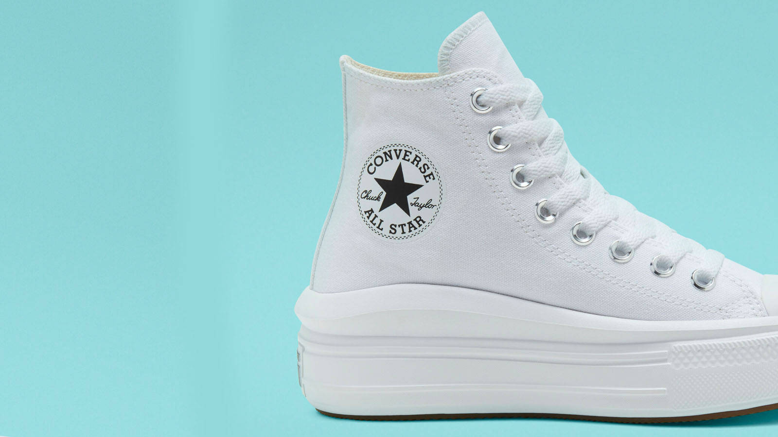 canvas converse chuck taylor all star move white