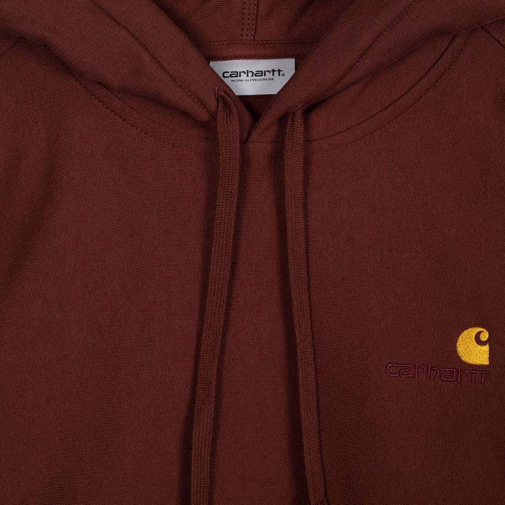 Carhartt Hooded American Script Sweatshirt I028279.0EG Detail 2