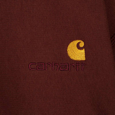 Carhartt Hooded American Script Sweatshirt I028279.0EG Detail 3
