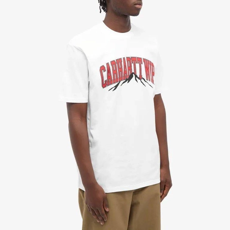 Carhartt WIP Mountain College Tee White Front