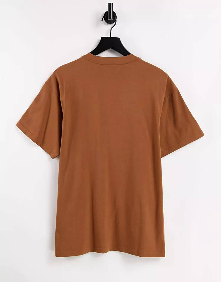 Carhartt WIP Script Embroidery T-Shirt Brown Back