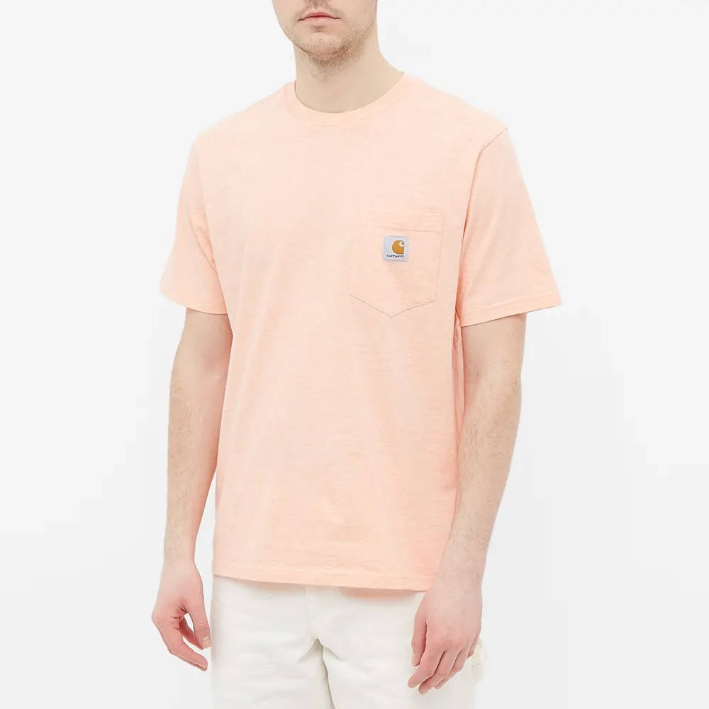 Carhartt WIP Short Sleeve Pocket T-Shirt Grapefruit Heather