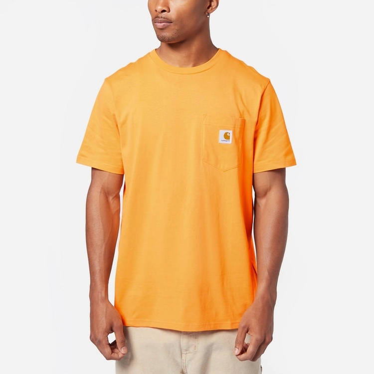 Carhartt WIP Short Sleeve Pocket T-Shirt Orange Front