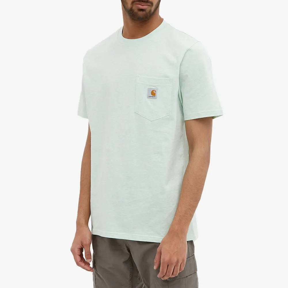 Carhartt WIP Short Sleeve Pocket T-Shirt Pale Spearmint Heather