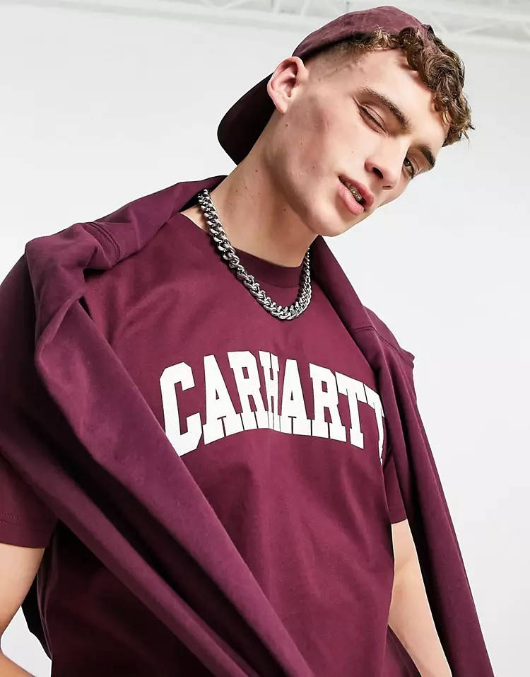 Carhartt WIP University T-Shirt Red Detial