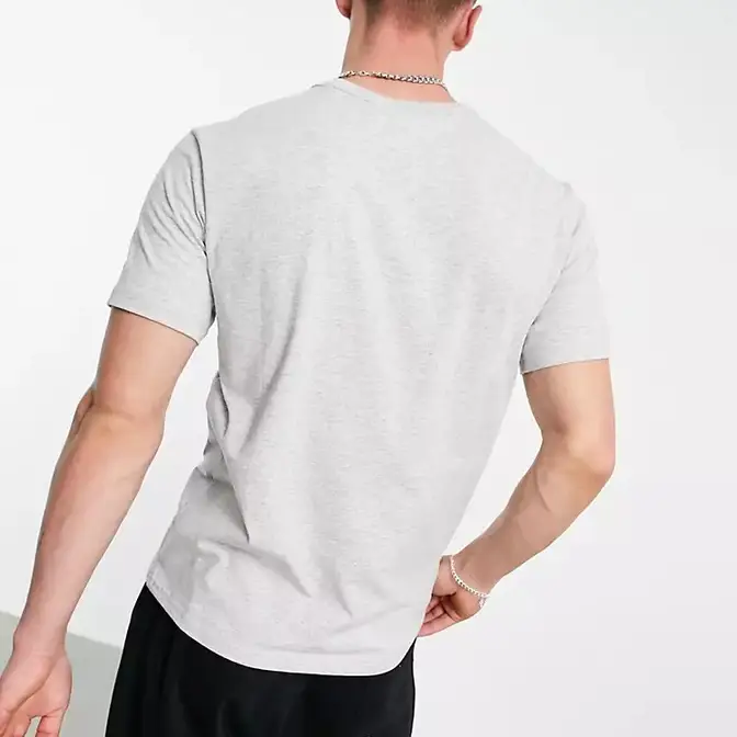 Aspesi embossed-logo cotton hoodie Stanford T-Shirt Grey Back