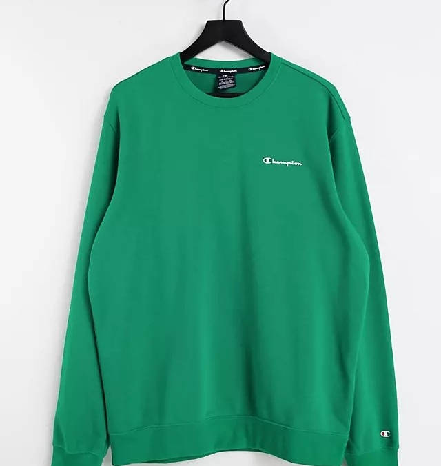 champion crewneck small script