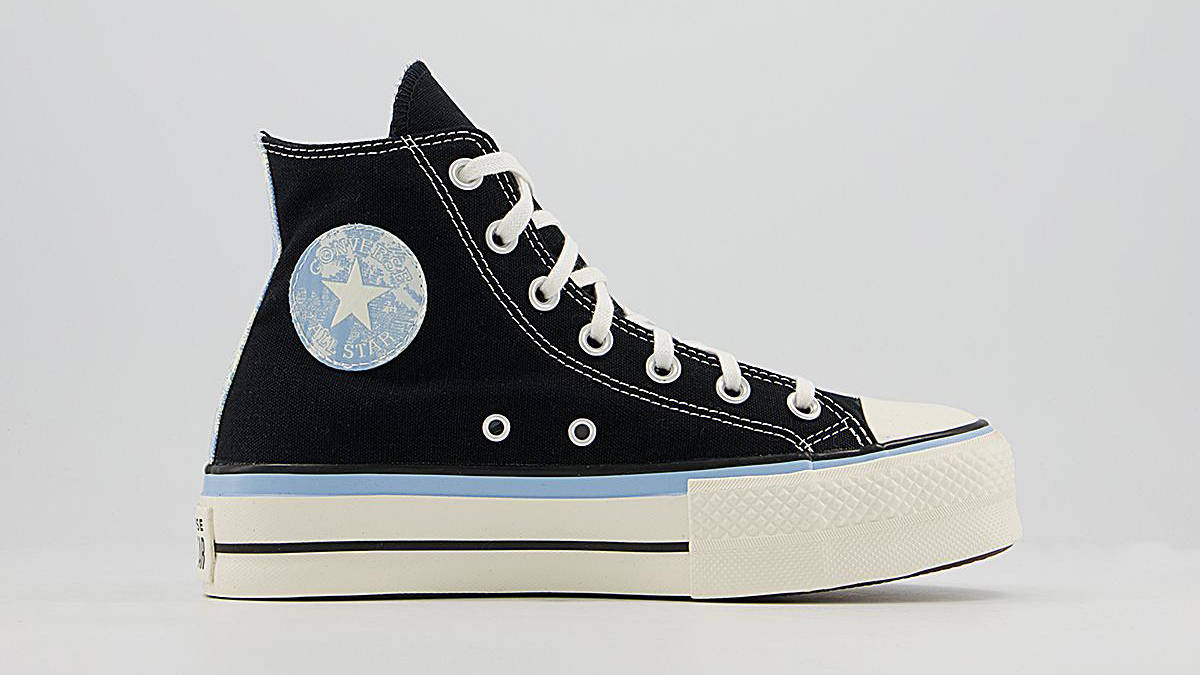 Converse All Star Lift Hi Black Blue Egret