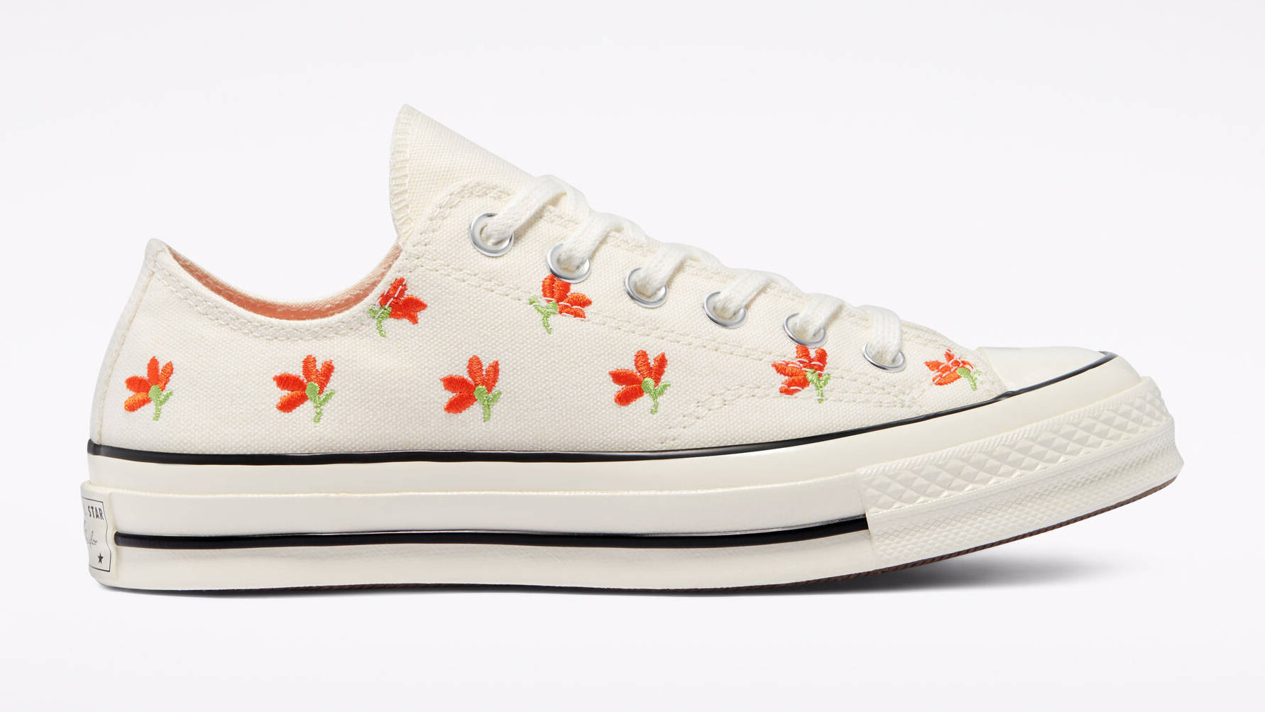 Converse Chuck 70 Floral Print Low Top Bright Poppy