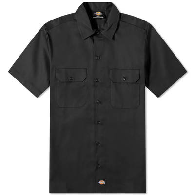 Dickies Short Sleeve Work Shirt - Black | The Sole Supplier