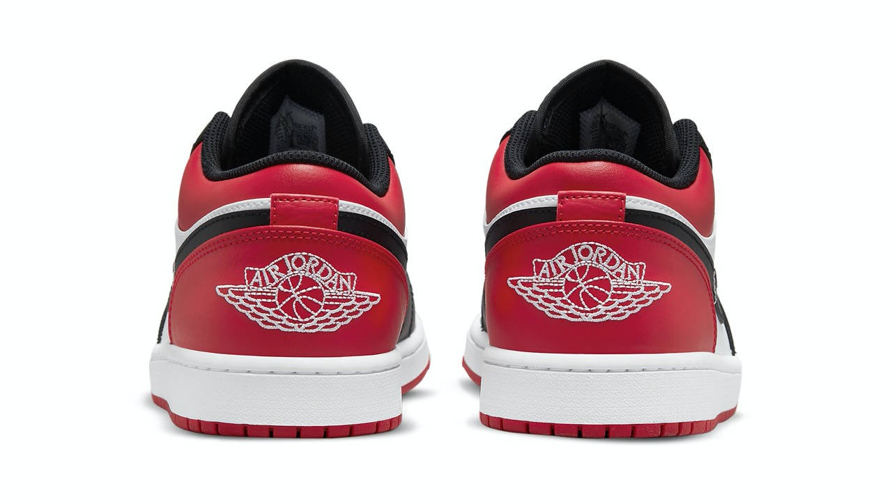 jordan 1 low bred toe 5