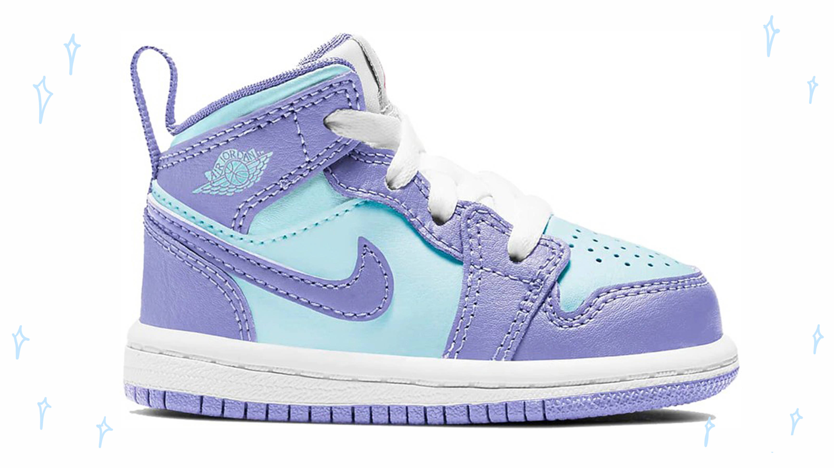 Jordan 1 Mid Purple Aqua