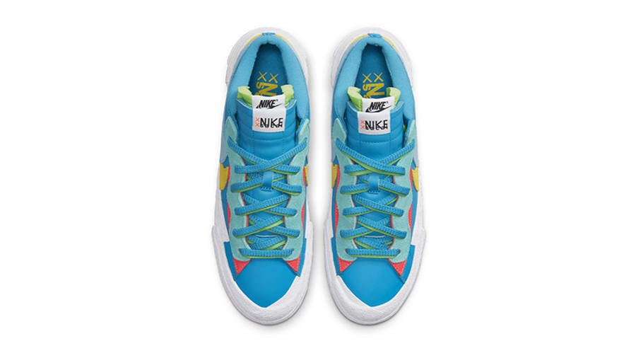 KAWS x sacai x Nike Blazer Low Blue Multi DM7901-400 Top