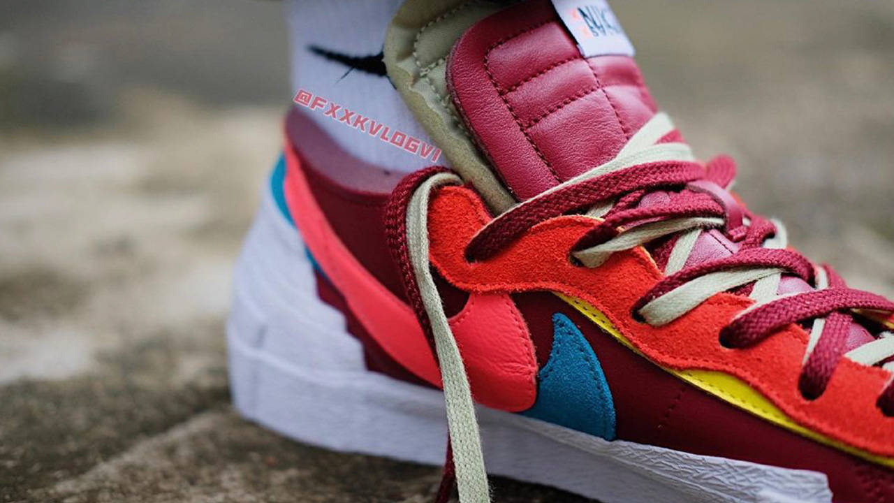 Get Up Close With the KAWS x sacai x Nike Blazer Low
