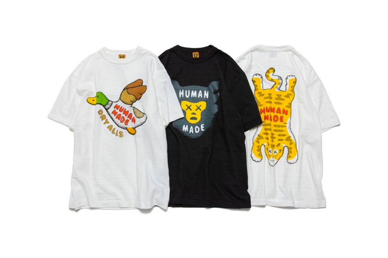 KAWS x HUMAN MADE Reveal a Capsule Collection of T-Shirts | The