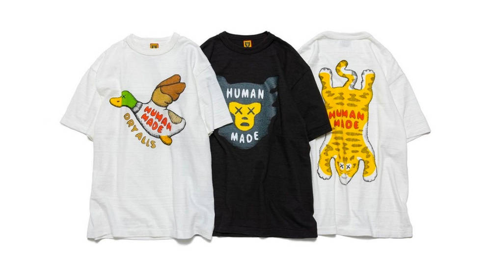Image via Human Made KAWS x HUMAN MADE Reveal a Capsule Collection of T-Shirts
