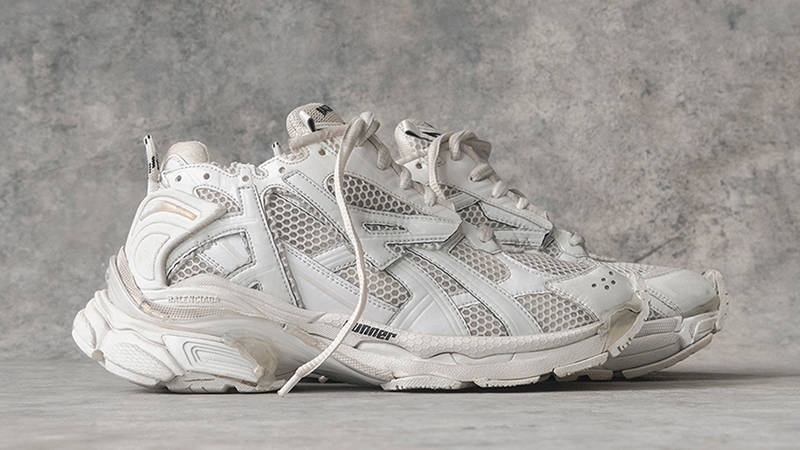 KITH x Balenciaga Runner Triple White Side