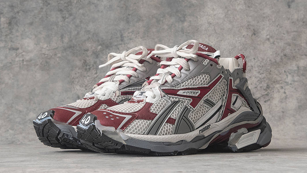 KITH x Balenciaga Runner White Red Front