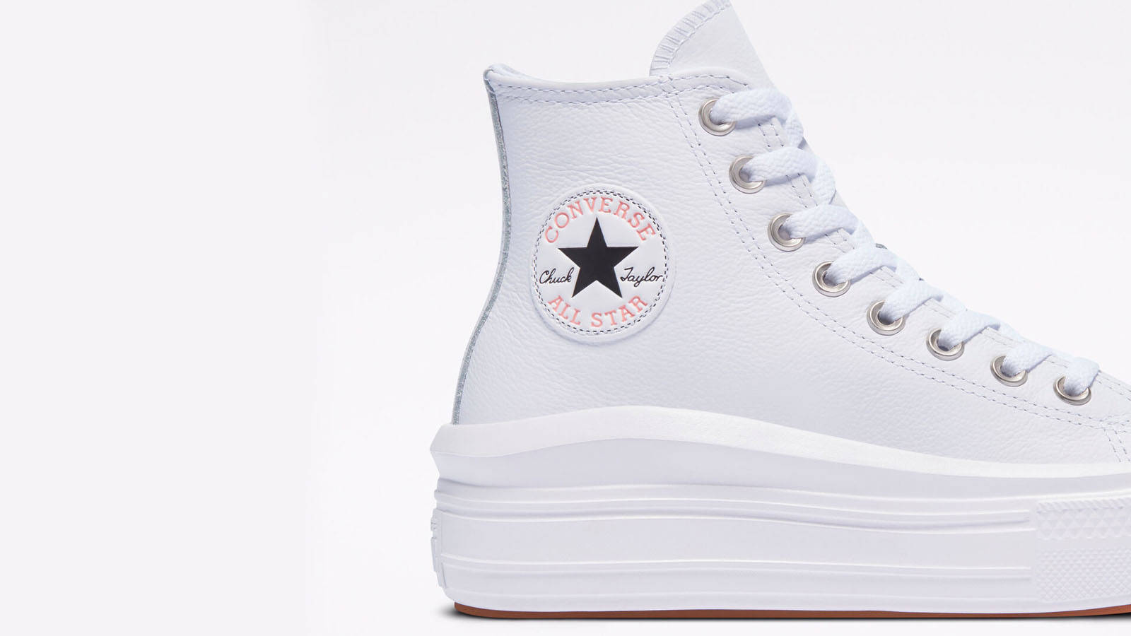 leather chuck taylor all star move high top white