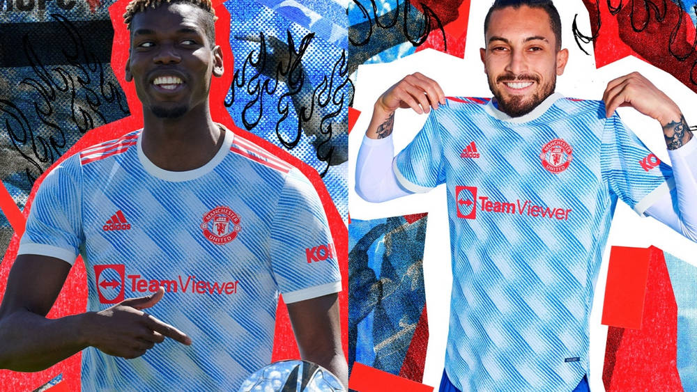 Image via adidas Football Manchester United Echo Classic Kits of the 90s With This 21/22 Away Shirt