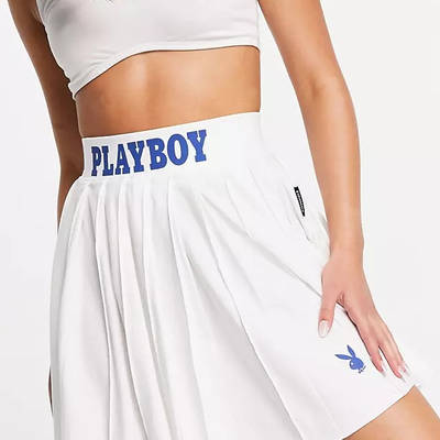 Missguided Playboy Sports Co-Ord Tennis Skirt