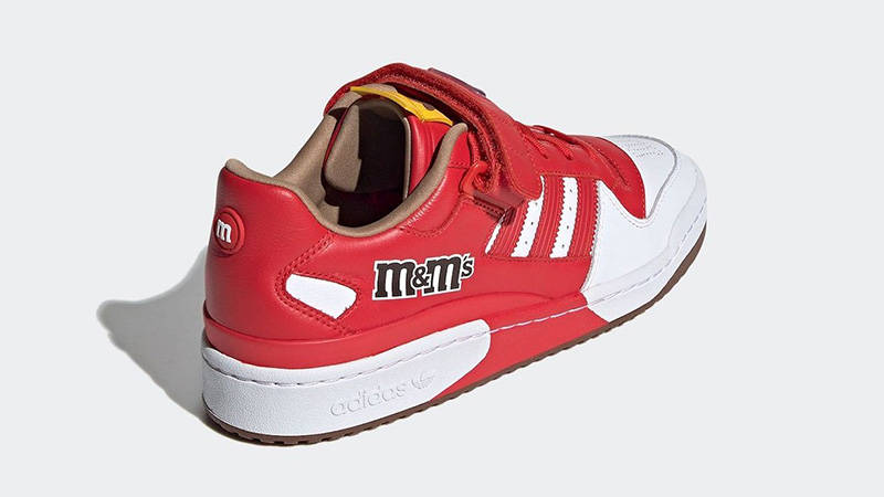 M&M x adidas Forum Low Red GZ1936 back