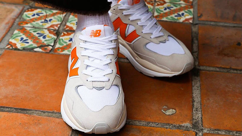 New Balance M5740 SA2 Sea Salt on foot
