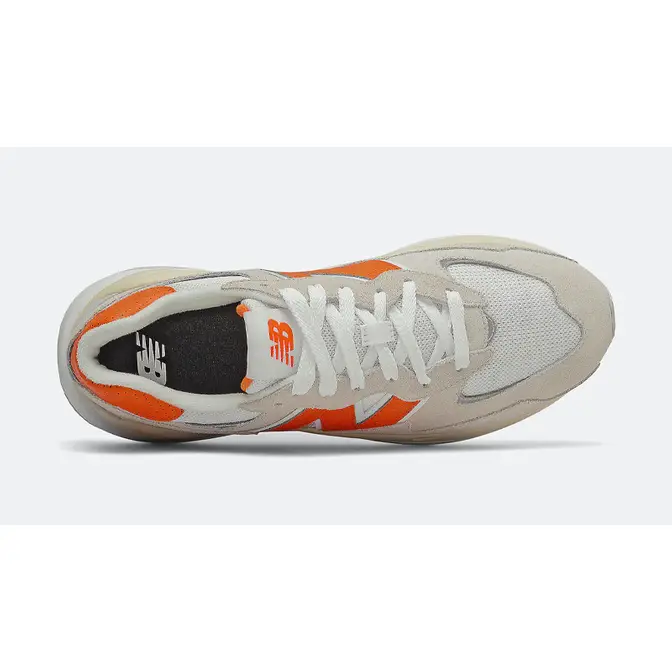 New Balance Unisex RC30 in White Blue Suede Mesh Orange Middle