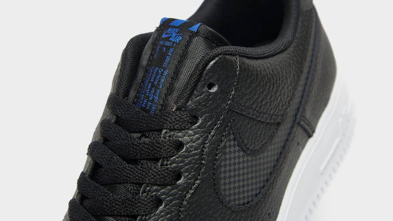 Nike Air Force 1 07 LV8 Black Orange Closeup