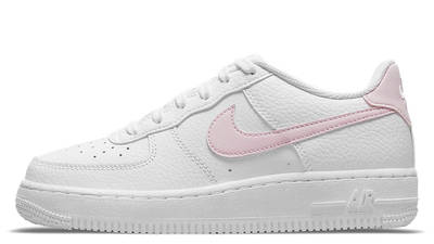 nike air force 1 white pink tick