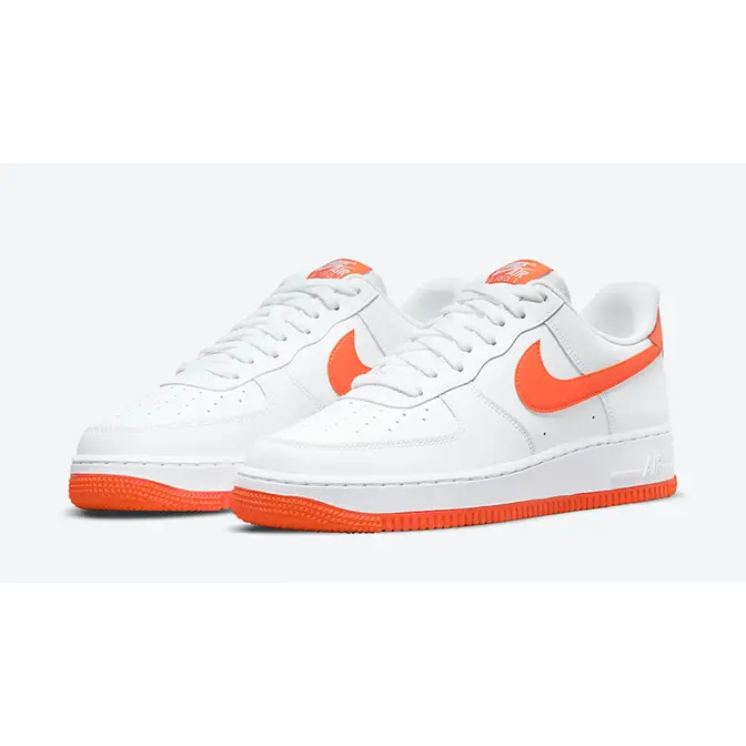 Nike Air Force 1 Low White Orange | Where To Buy | DC2911-101 | The ...