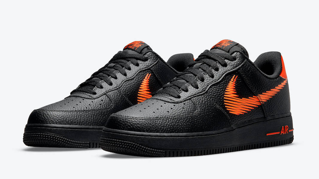 Nike Air Force 1 Low Black / Team Orange / Total Orange Low Top Sneakers -  Sneak in Peace