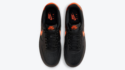 black and orange air force 1s