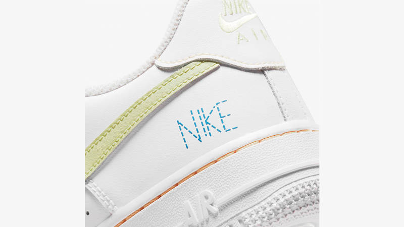 Nike Air Force 1 LV8 GS Multi Swoosh White Bright Crimson